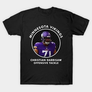 CHRISTIAN DARRISAW - OT - MINNESOTA VIKINGS T-Shirt